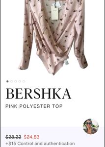 Satin Bershka Bodysuit