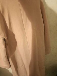 Elegant Pink Overcoat Made In Korea