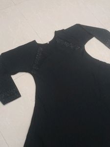 New Abaya With White Stones