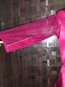 Vintage-Inspired Magenta Party Dress