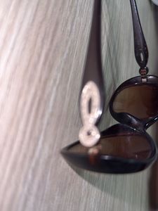 Brown Oval Sunglasses