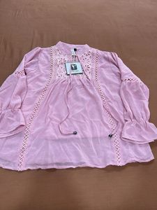 Pink Embroidered Top