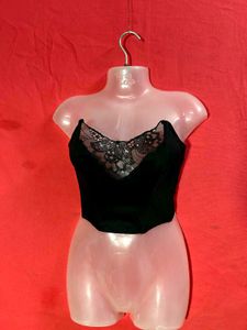 Black Lace Corset Top