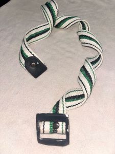 Striped Woven Belt