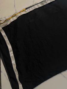 Black Saree With Simmered Border