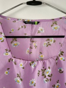 Crop Top Floral Print XL Size