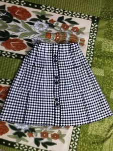Gingham Mini Skirt
