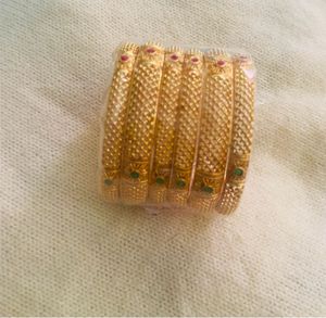 Gold-Plated Bangle Set