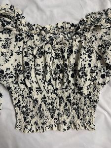 Floral Print Crop Top