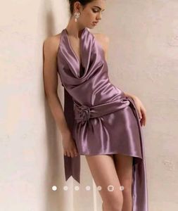Elegant Lavender Mini Dress