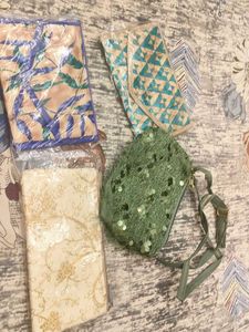 Set of 3 Fabric Pouches N Fur Sling