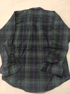 Plaid Flannel Shirt, L Size