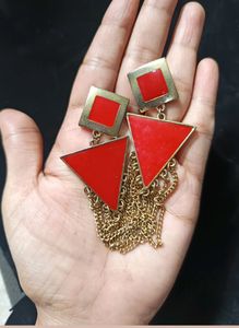 Red Beautiful Earrings