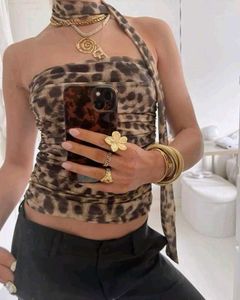 Leopard Print Tube Top