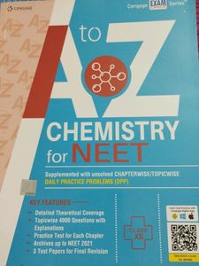 CHEMISTRY A TO Z NEET ,BY CENGAGE PUBLICATIONS,PART 2 FOR NEET ,XII GRADE