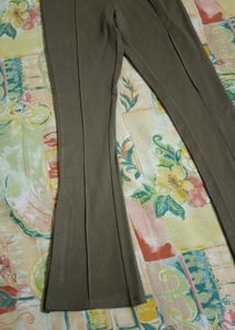Brown Flared Pants