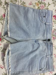 Blue Denim Shorts