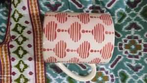 Red Hearts Patterned Mug