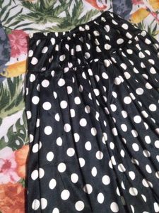 Polka Dot Midi Skirt