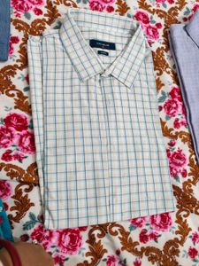 White Check Formal  Shirt