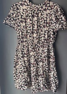 Floral Print Short Sleeve Dress