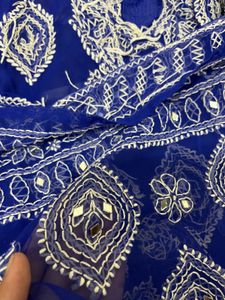 Chikankari Kurti With Mirror Work