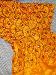 Embroidered Yellow Blouse