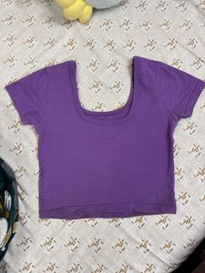 Lavender Crop Top
