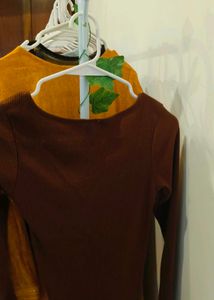 Brown Full Sleeve Top