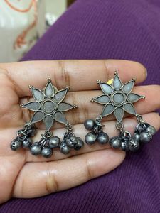 Black Metal Ghungroo Studs