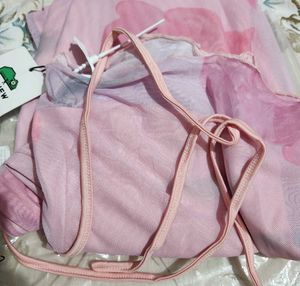 light Pink Controversial Bodycon Maxi Slip Dress