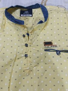 Cute Yellow Boys Shirt
