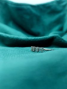 💅💍Elegant Silver &amp; Cubic Zirconia Ring🤩✨👑