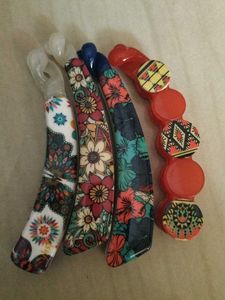 Floral Hair Clips Set 4