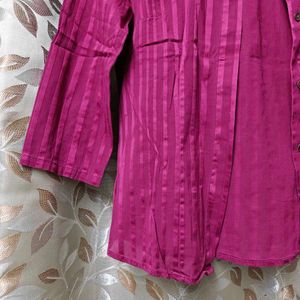 Annabelle Sheer Striped Shirt