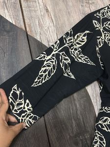 Leaf Print Dress cum gown