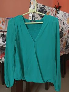Teal Harpa Blouse