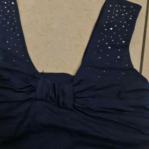 Party Top With Deep V Neck