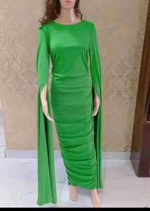 Green Sexy Ruched Unique Style Dress