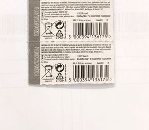 Duracell CMOS CR2032 Lithium Battery (Pack Of 2)