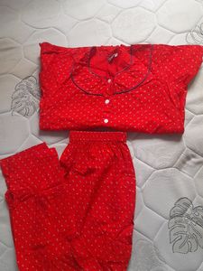 Hot Red 🔥 Night Suit