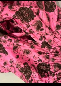 Pink Floral Ethnic Skirt