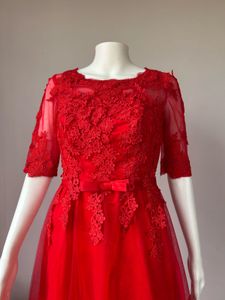 Red Lace Gown