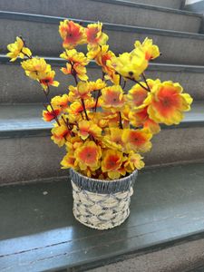 Floral Arrangement in Woven Basket