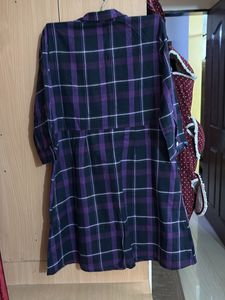 Plaid Shirt Dress