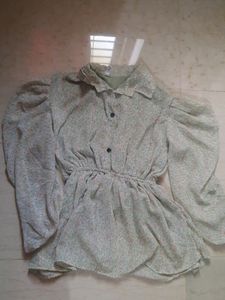 Girls Top Green