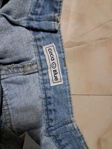 Mini Distressed Denim Skirt