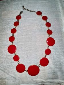 Red Beautiful Ethnic Necklace