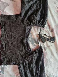 Black Top By Zudio