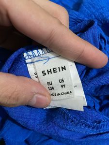 Shein Pintresty 🌸 Cute Blue Crop Top